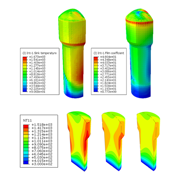 Effect of thickness of thermal barrier coating